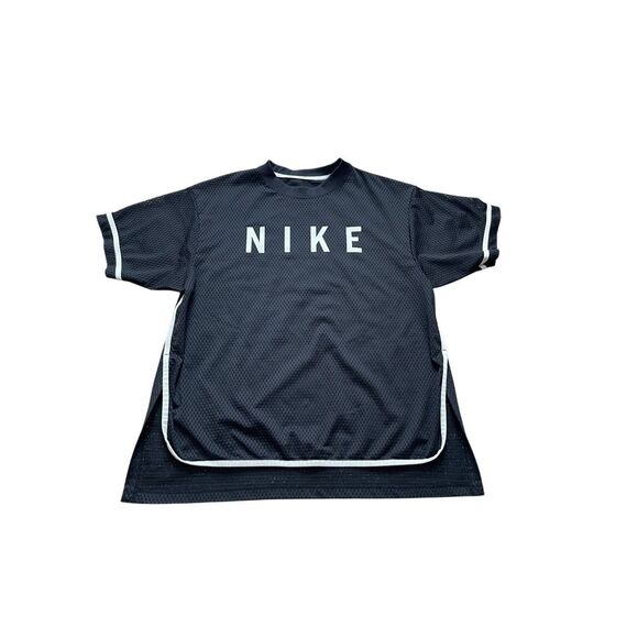 Y2K Nike Black Mesh Jersey Top – Size L - Picture 1 of 5